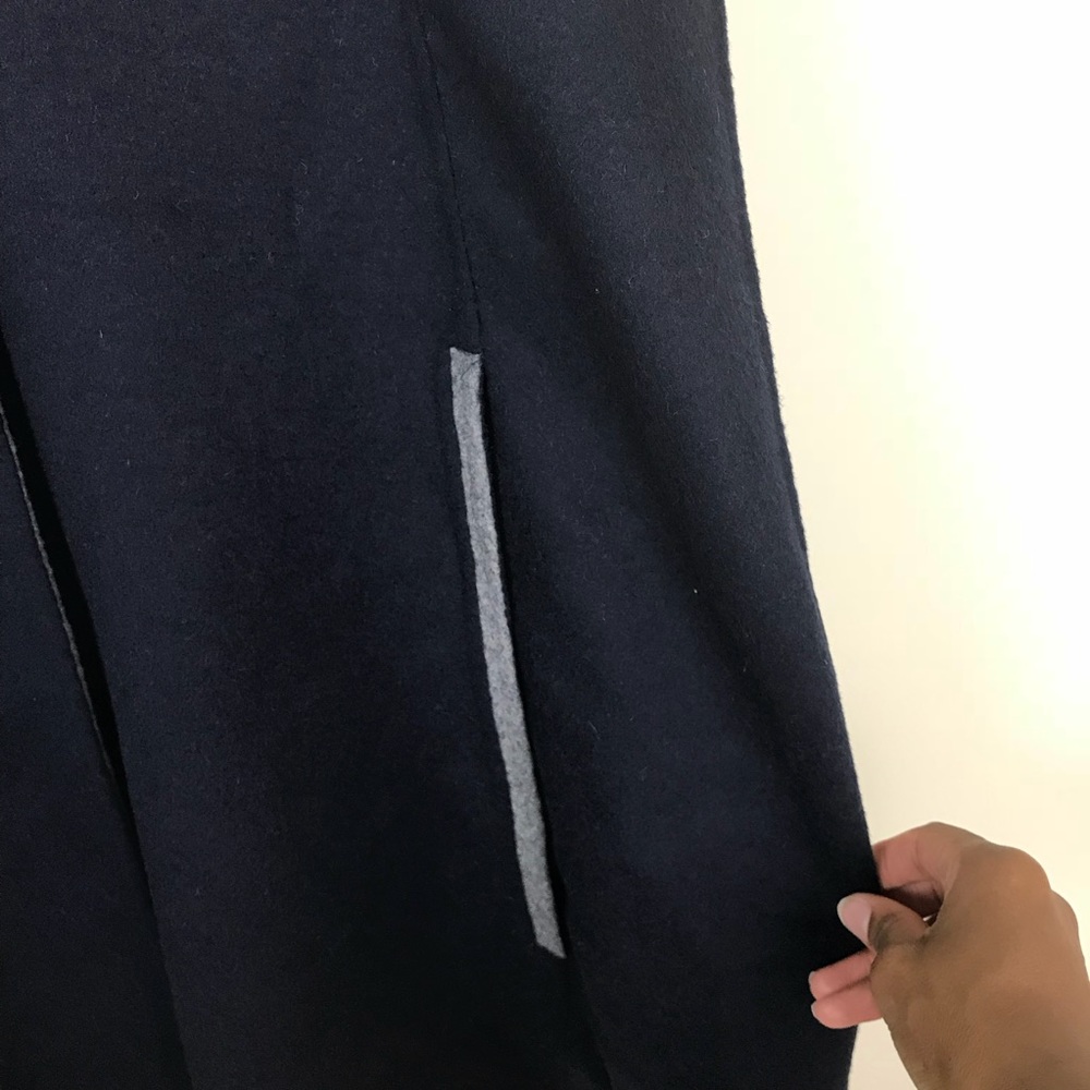 Boden Charlotte Cape In Navy Blue - Picture 5 of 7
